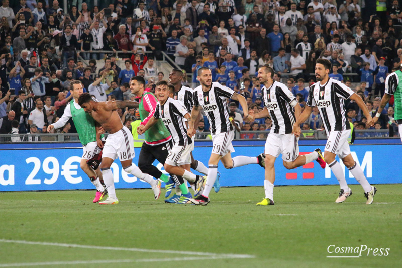 Roma.E’ terminata con la vittoria della Juventus sullo scadere del secondo tempo supplementare la finale di Coppa Italia 2016. [foto Cosimo Martemucci]