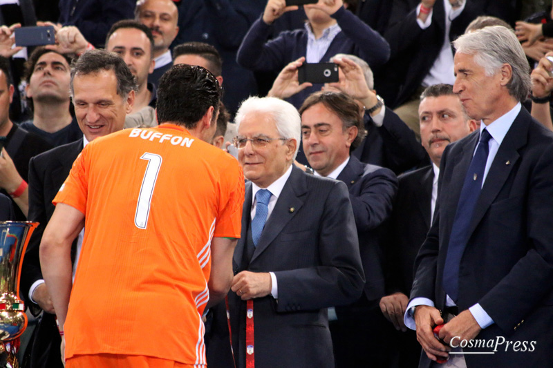 Roma.E’ terminata con la vittoria della Juventus sullo scadere del secondo tempo supplementare la finale di Coppa Italia 2016. [foto Cosimo Martemucci]