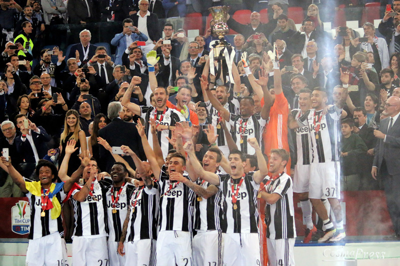 Roma.E’ terminata con la vittoria della Juventus sullo scadere del secondo tempo supplementare la finale di Coppa Italia 2016. [foto Cosimo Martemucci]