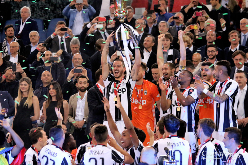 Roma.E’ terminata con la vittoria della Juventus sullo scadere del secondo tempo supplementare la finale di Coppa Italia 2016. [foto Cosimo Martemucci]
