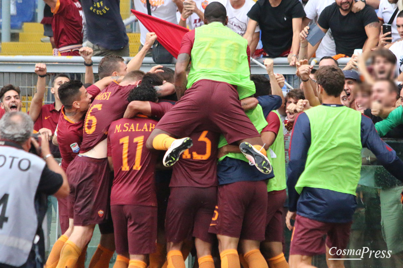 Totti porta il sole sull'Olimpico, Roma Sampdoria 3-2 [foto Martemucci]