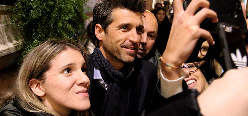 “Dottor Stranamore” infiamma Roma. Patrick Dempsey tra selfie e fan. Foto – Video