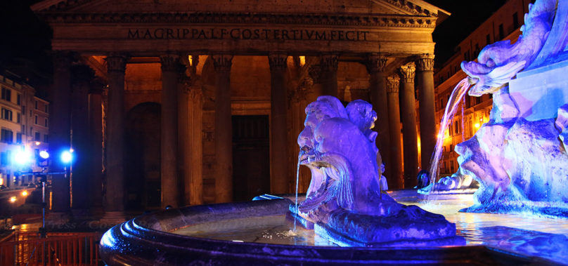 Le Fontane di Roma si colorano di blu per accogliere il Summit “Acqua e Clima”