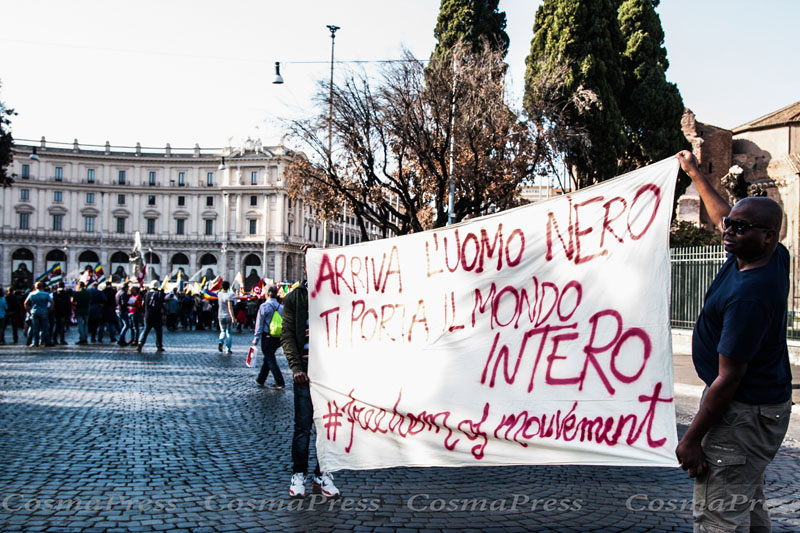 Italy: Demonstrators hold anti-racism protest in Rome