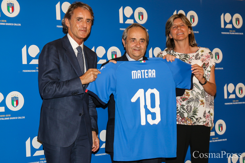 Matera 2019 e FIGC insieme: Roberto Mancini e Milena Bertolini inaugurano la mostra sui 120 anni della Federazione Italiana Giuoco Calcio