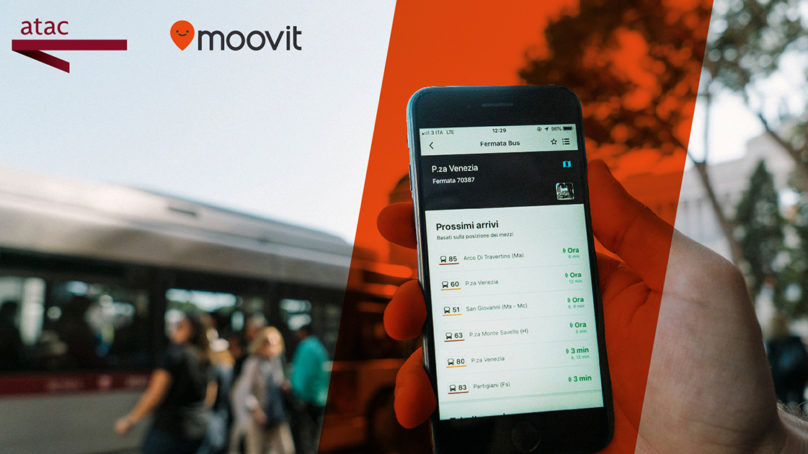 Roma, Atac e Moovit insieme per migliorare l’informazione sul servizio pubblico