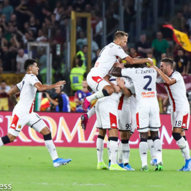 Roma Vs Genoa 3-3, i liguri rimontano tre volte.