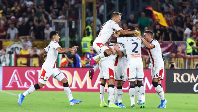Roma Vs Genoa 3-3, i liguri rimontano tre volte.