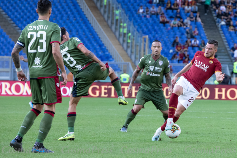 AS Roma vs Cagliari in Rome, Italy