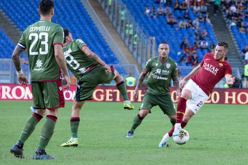 AS Roma vs Cagliari in Rome, Italy