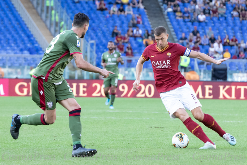 AS Roma vs Cagliari in Rome, Italy