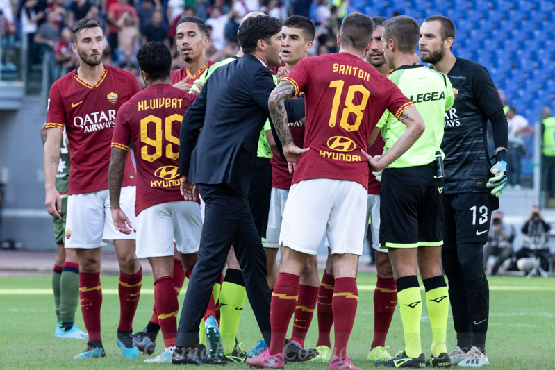 AS Roma vs Cagliari in Rome, Italy