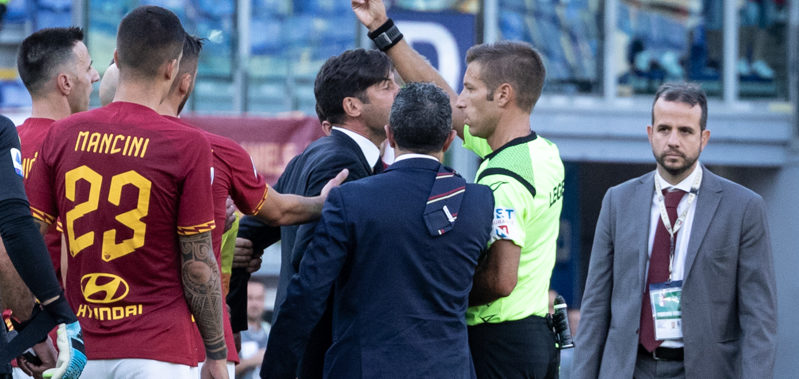 Roma Cagliari 1-1, i giallorossi fermati tra le polemiche.