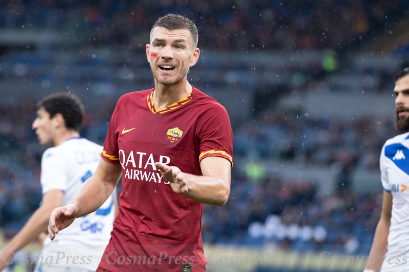 AS Roma Vs Brescia in Rome, Italy