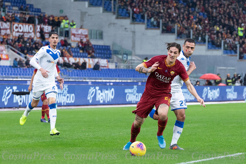 AS Roma Vs Brescia in Rome, Italy