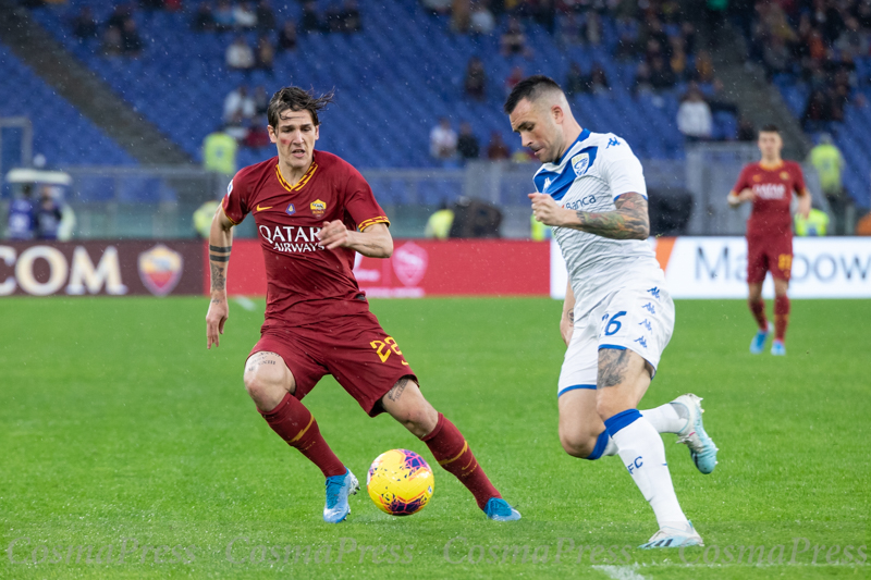 AS Roma Vs Brescia in Rome, Italy