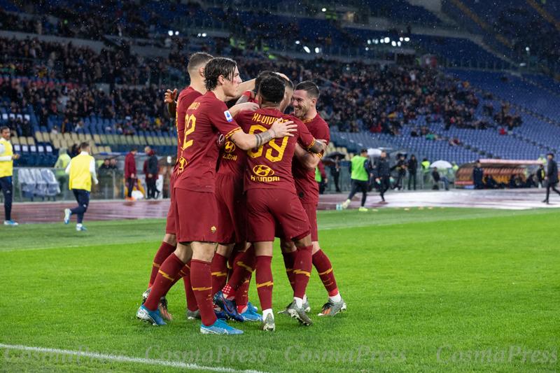 AS Roma Vs Brescia in Rome, Italy