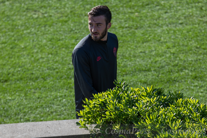 Press conferences and training sessions AS Roma, Italy