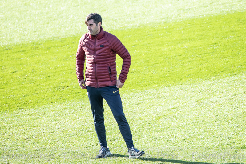 Press conferences and training sessions AS Roma, Italy