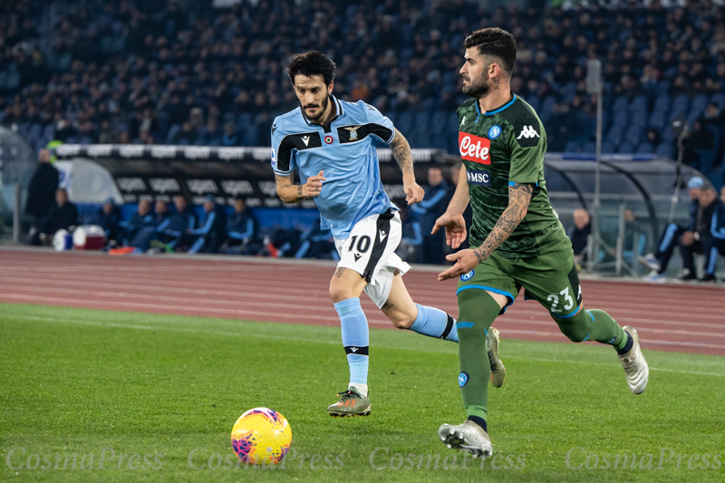 Lazio Vs Napoli in Rome, Italy