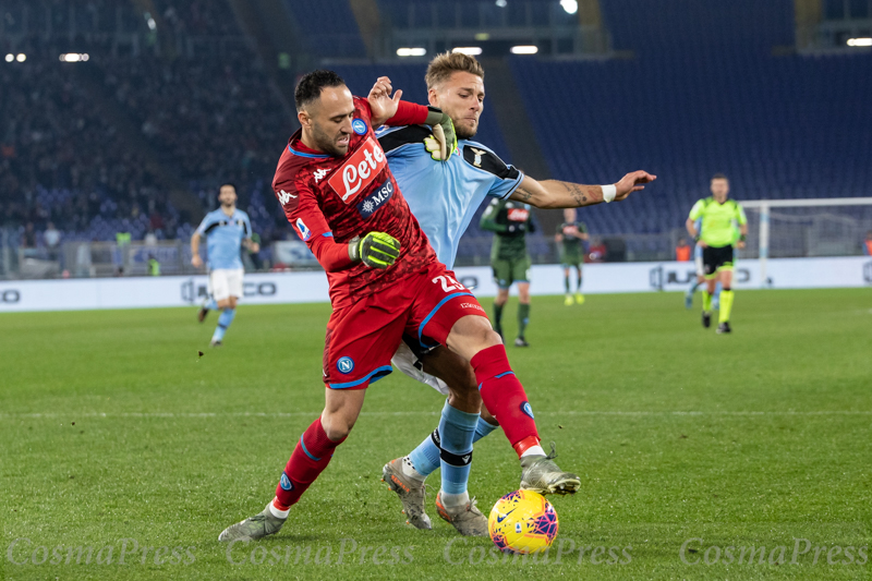 Lazio Vs Napoli in Rome, Italy