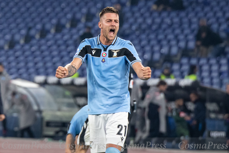 Lazio Vs Napoli in Rome, Italy