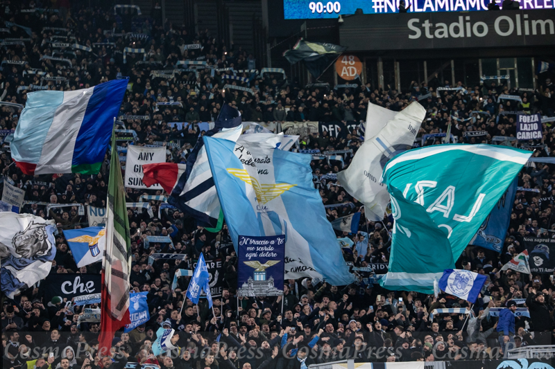 Lazio Vs Napoli in Rome, Italy