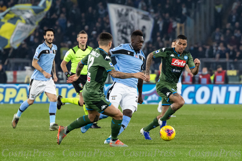 Lazio Vs Napoli in Rome, Italy