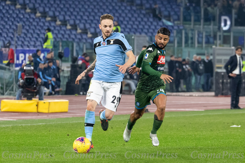 Lazio Vs Napoli in Rome, Italy