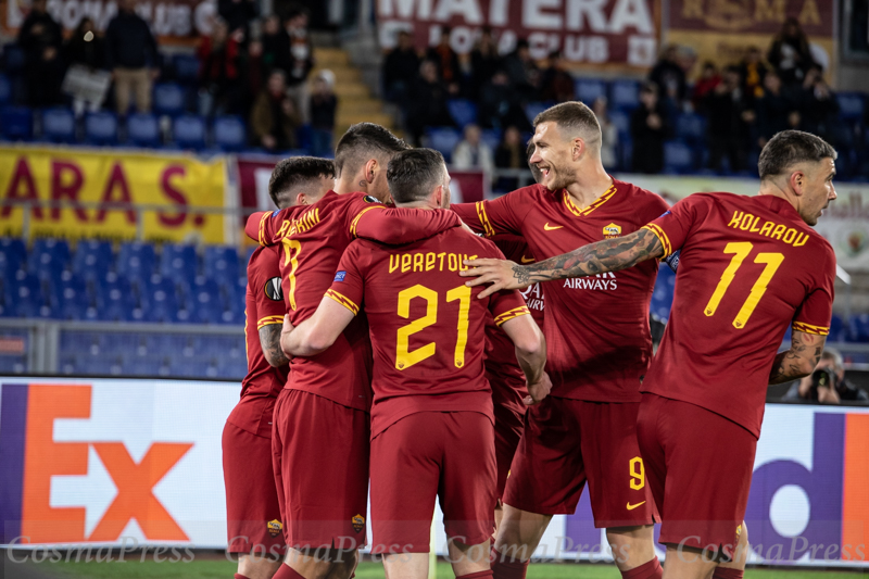 AS Roma Vs KAA Gent in Rome, Italy