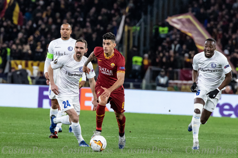 AS Roma Vs KAA Gent in Rome, Italy