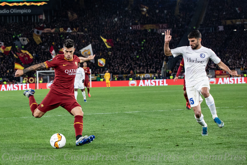 AS Roma Vs KAA Gent in Rome, Italy