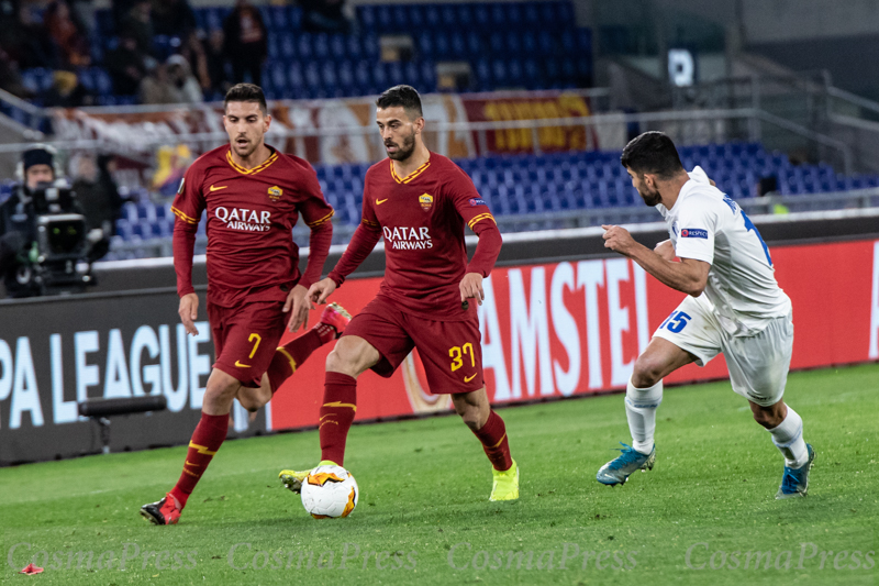 AS Roma Vs KAA Gent in Rome, Italy