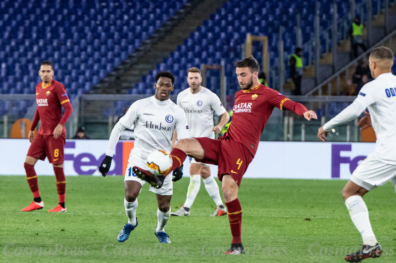 AS Roma Vs KAA Gent in Rome, Italy
