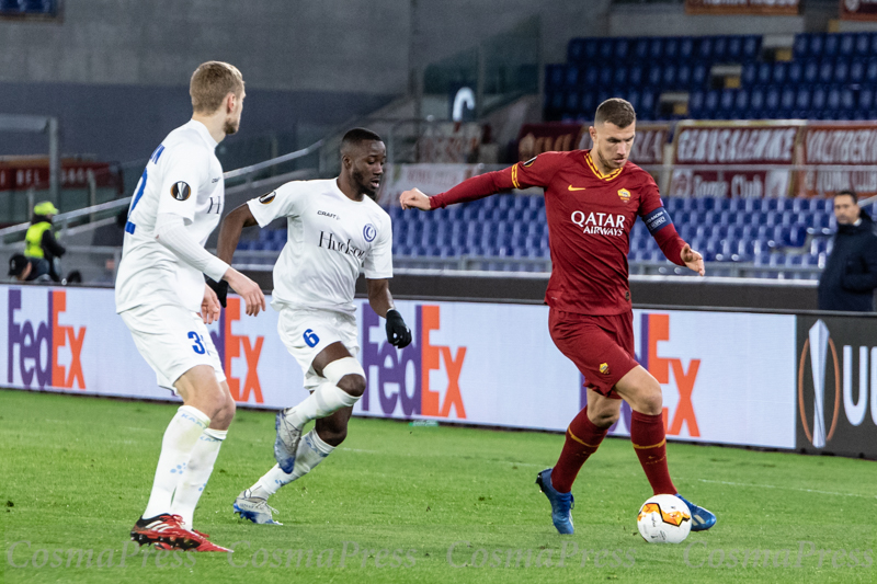 AS Roma Vs KAA Gent in Rome, Italy