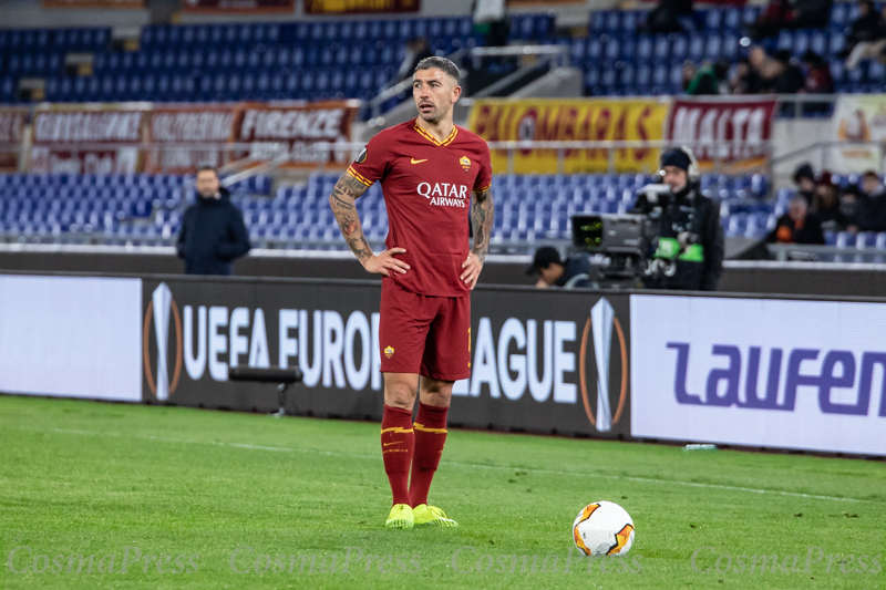 AS Roma Vs KAA Gent in Rome, Italy