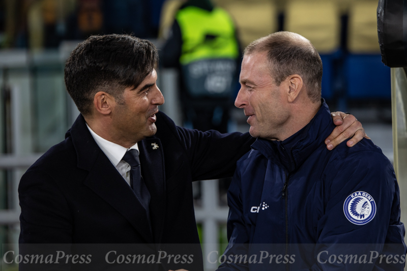 AS Roma Vs KAA Gent in Rome, Italy