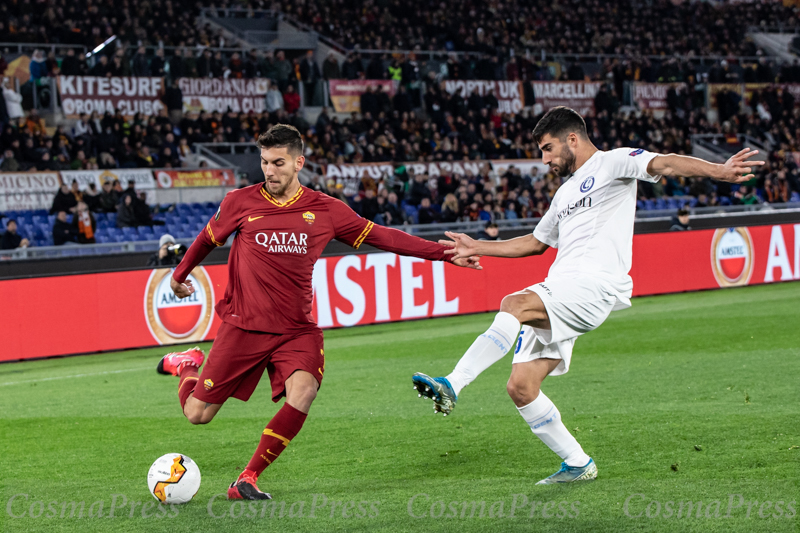 AS Roma Vs KAA Gent in Rome, Italy