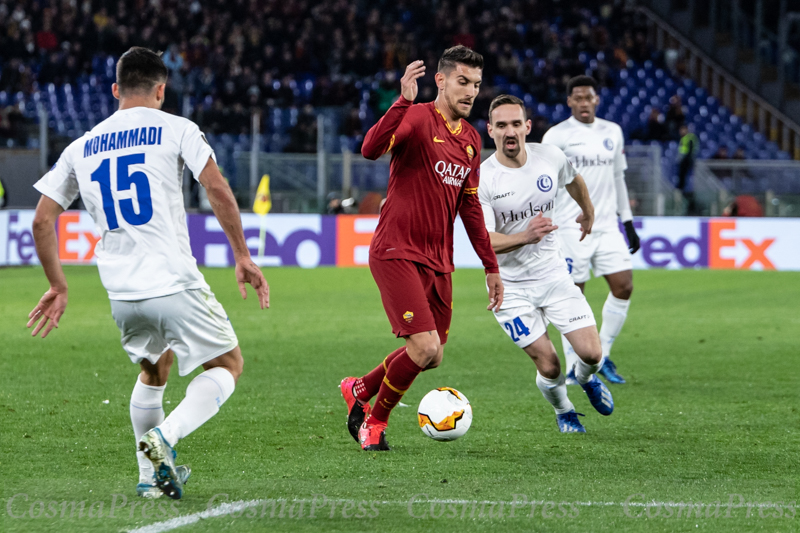 AS Roma Vs KAA Gent in Rome, Italy
