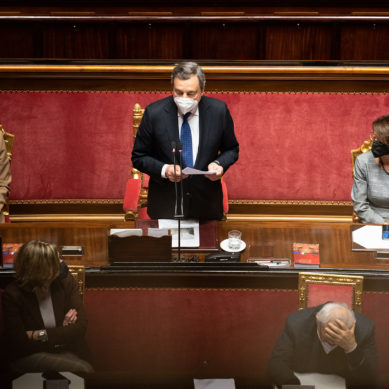 Intervento del Presidente Draghi in Parlamento alla commemorazione di David Sassoli