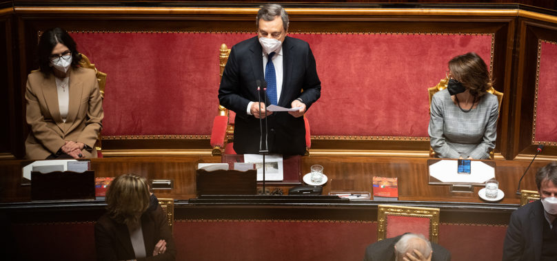 Intervento del Presidente Draghi in Parlamento alla commemorazione di David Sassoli